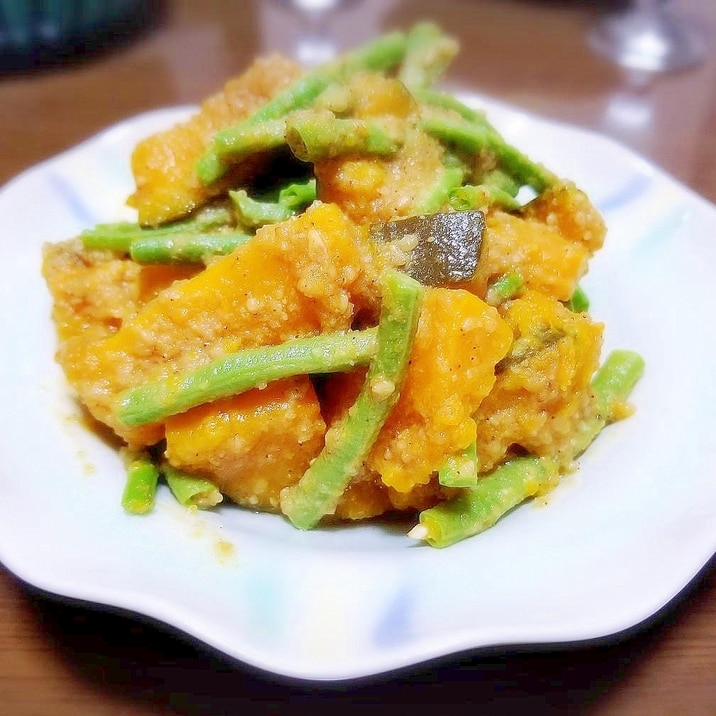 カボチャだけ~レンジで簡単! かぼちゃナムル★